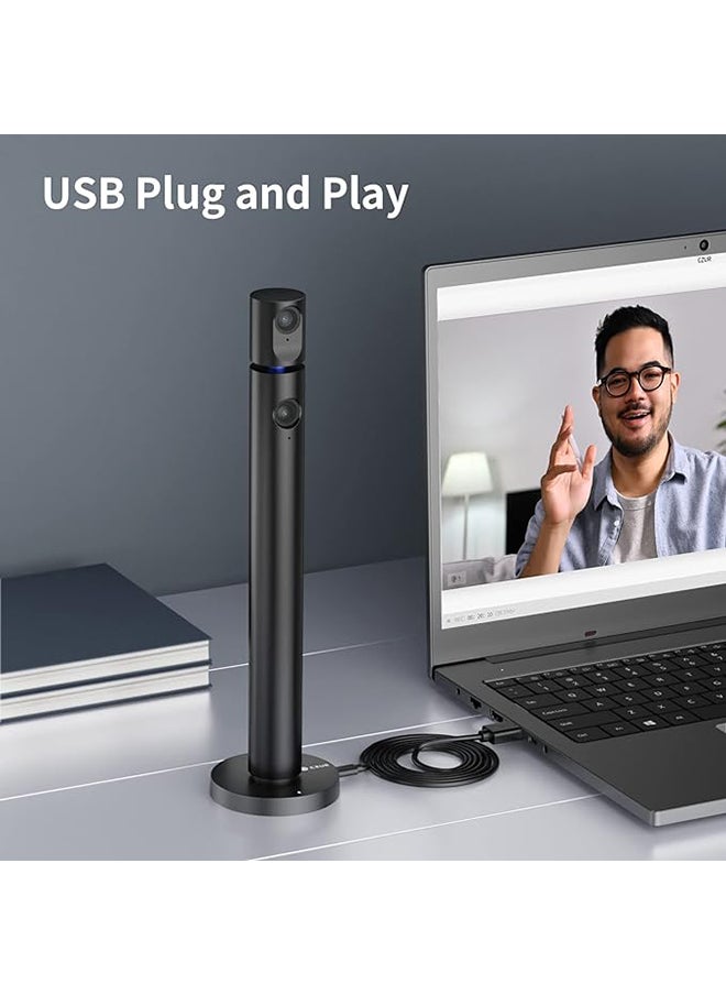 CZUR - Halo X Pro Streaming Dual Webcam, 1080P Web Camera with Microphone, USB Camera for Computer, 90° View, Plug & Play, Compatible with PC/Mac, for Skype/ - Image 1