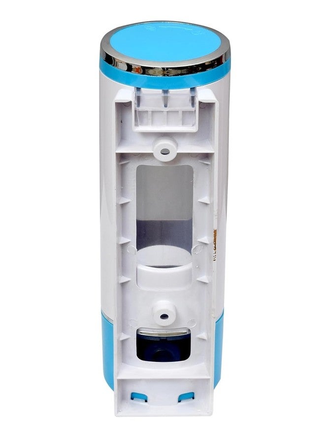 CITIPRO Capsule Soap Dispenser, 400 ml, Blue and White, Wall Mount, with Transparent Window, Chrome Button, for Bathroom and Kitchen (White and Blue Capsule) (Pack of 1) - Image 5
