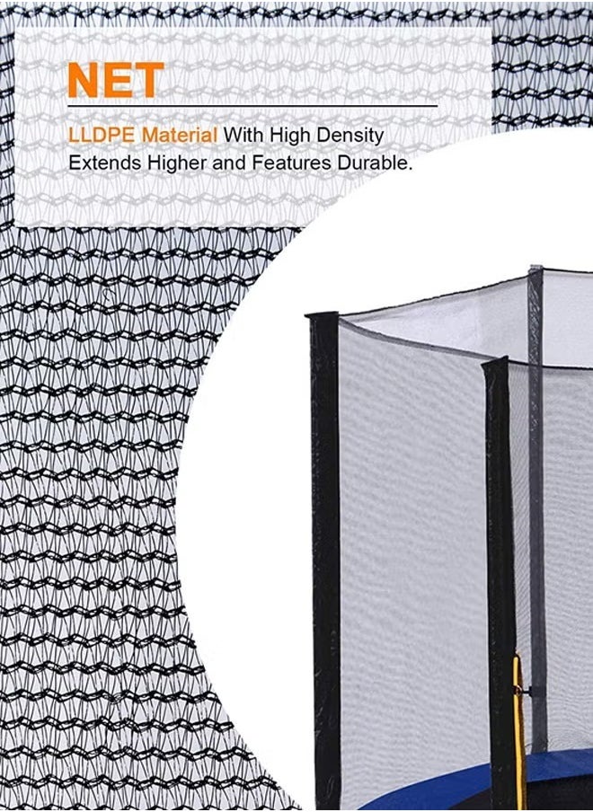 Fitness World 6 Feet Heavy Duty Indoor Trampoline With Safety Net 183X183X200cm  - Image 5