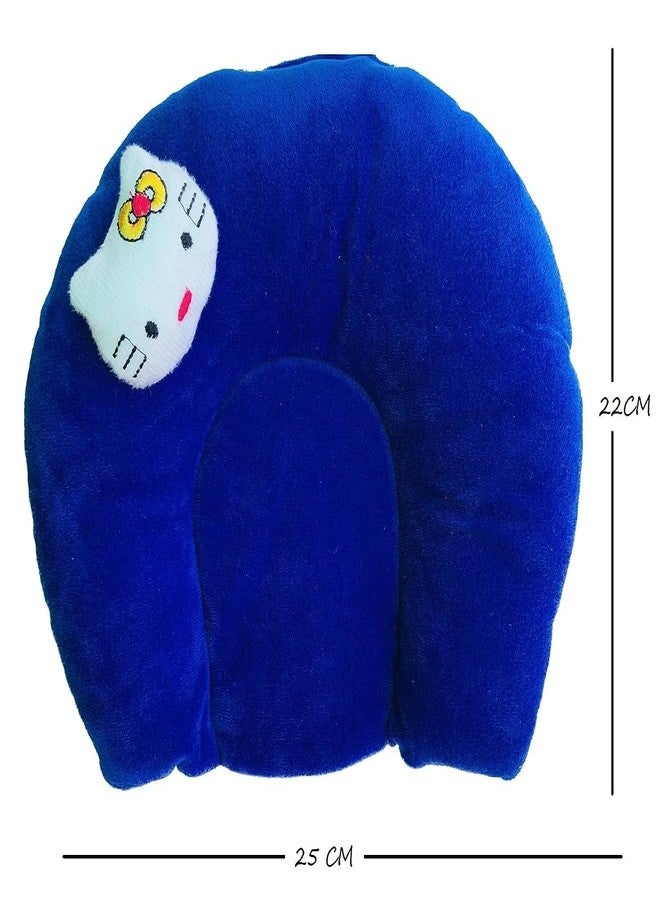 Hozzbun® Mustard Seed Pillow for New Born Baby, Baby Head Shaping Velvet Pillow, with Foam Cotton Cover for 0 to 12 Months Babies (Navy Blue) - Image 2