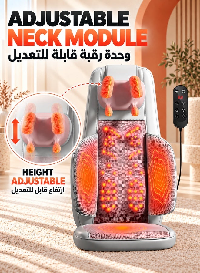 WALALLA Shiatsu Neck and Back Massager Cushion Ergonomic Stress Relief Deep Tissue Electric Shiatsu Massager with Heat for Neck Back Pain Relief Adjustable Intensity for Office Car Home Use - Image 4