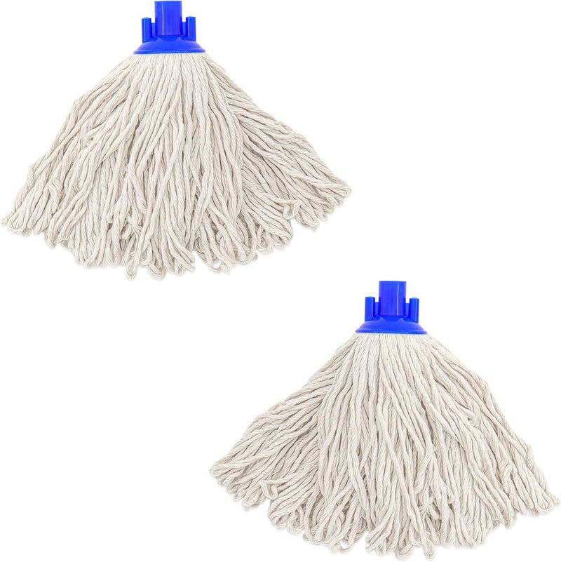 EaseYourDay Cotton String Screw on Mop Replacement Head Compatible with O-Cedar Microfiber Cloth Mop Handle & Any Standard US Threading Pole (Acme 3/4 inch Thread) - 2 PCS - Image 1