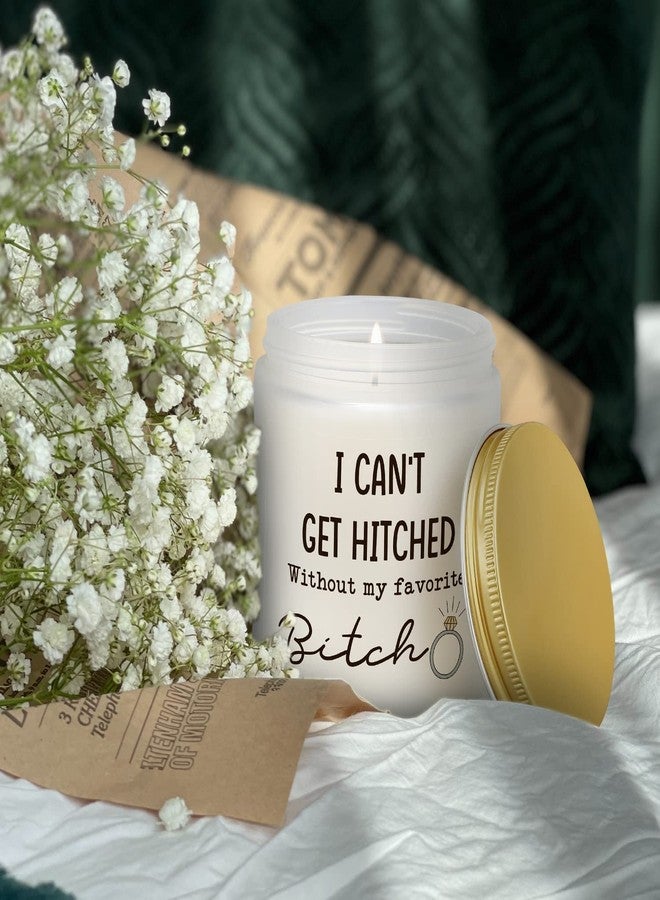 PARDIEUR Bridesmaid Proposal Gifts, Maid of Honor Gift from Bride, Matron of Honor, Bridal Party, Bachelorette Present for Wedding Day - Funny Lavender Scented Candle for Friend Sister Women - Image 2