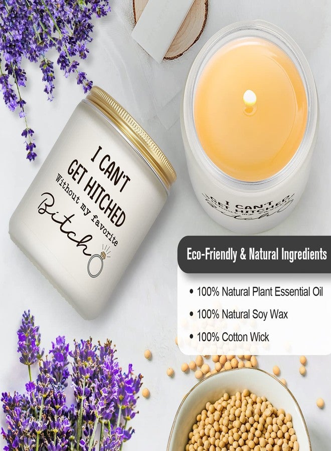 PARDIEUR Bridesmaid Proposal Gifts, Maid of Honor Gift from Bride, Matron of Honor, Bridal Party, Bachelorette Present for Wedding Day - Funny Lavender Scented Candle for Friend Sister Women - Image 4