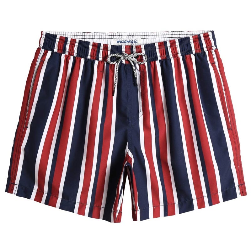 maamgic Mens Swim Trunks 5" with Mesh Lining Quick Dry Bathing Suits for Men Swim Shorts Swimwear X-Large - Image 1