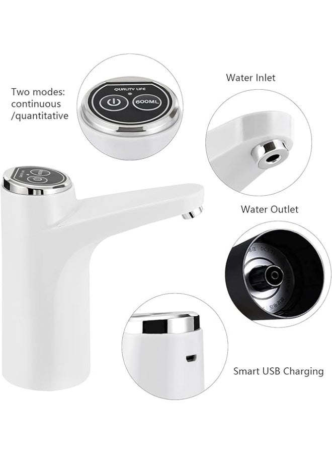 Spaceshoop Smart Electric Water Bottle Pump, Portable and Rechargeable, Automatic Water Dispenser for Home, Office, Kitchen and Camping  - Image 4