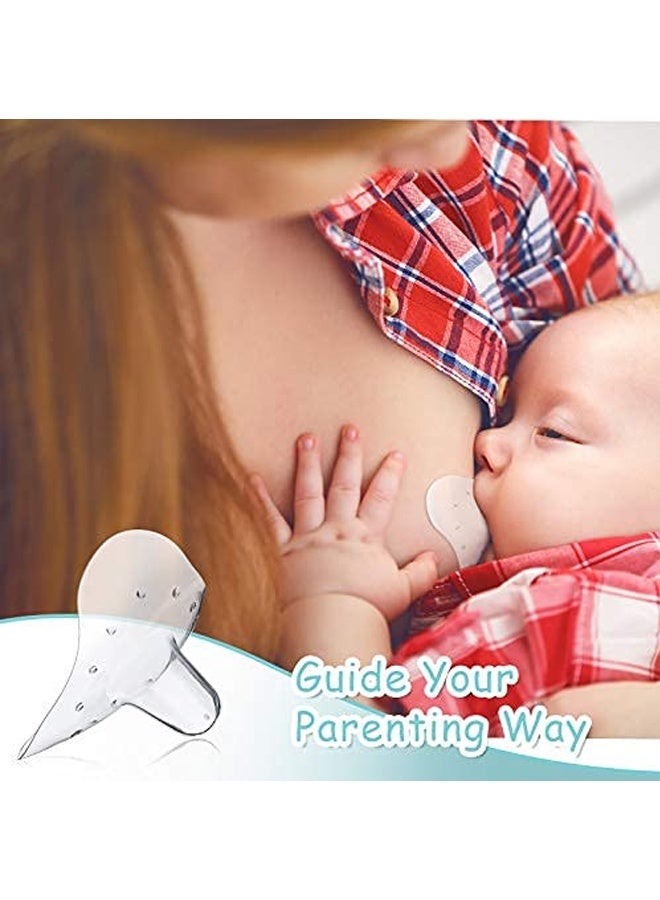 LLASIDO 8 Pcs Contact Nipple Shield for Breastfeeding Newborn Nipple Protector with Carrying Case Silicone Extender for Women Protecting Sore, Flat or Inverted - Image 5