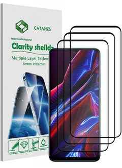 CATANES 3 Pack For Xiaomi Poco X5 Screen Protector Scratch and Shatter Resistant Full Glue Back  - Image 1