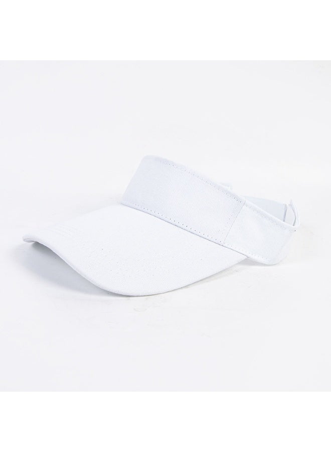 Sun Visors Cap Adjustable Empty Top Baseball Cap Cotton Ball Caps Lightweight Sports Outdoor Sun Protection Cap Hats for Women Men