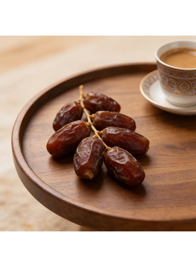 35cm خشب الجوز جولة تقديم صينية - الحبوب الطبيعية للتجمعات العائلية الرمضانية ، القهوة / الإفطار والديكور المنزلي - Image 5