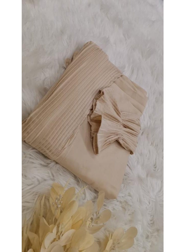 Noor Women's prayer shawl (pleated), wide and comfortable, excellent cool material (reversed) - Image 2