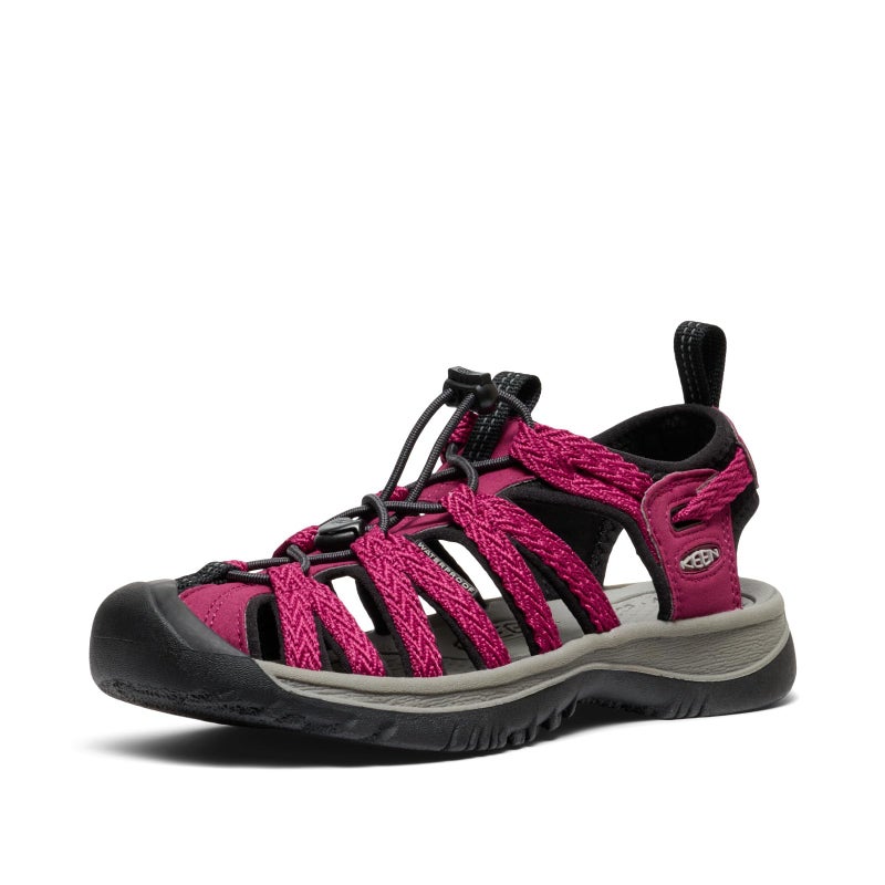 KEEN Womens Whisper Closed Toe Sport Sandals BeaujolaisBlack 85