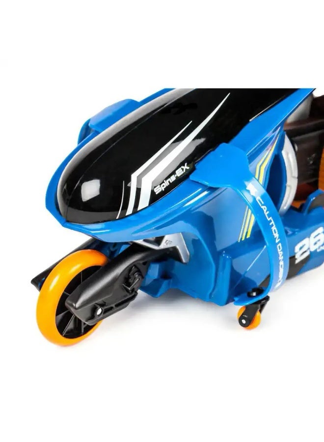 Maisto Tech Cyklone360 Remote Control Motorcycle (2.4GHz, Blue) - Image 1