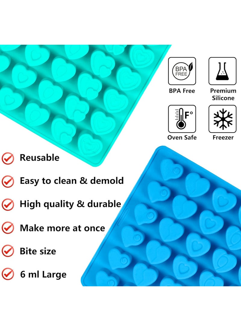 Karp KARP Heart Food Grade Silicone Molds 36 Cavity Non-Stick Chocolate Mould Jelly, Homemade Treats, Candy, Candle,Ice Lacquer Seal Making Supplies  - Image 3