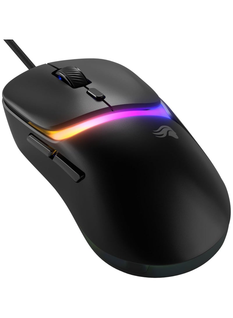 Glorious Gaming Model D3 Wired Gaming Mouse - Ultralight 57g Weight, 130M Click Optical Switches, 30K DPI BAMF 3.0 Sensor, 750 IPS Tracking, 50G Acceleration, Supports All Grip Types - Black - Image 1