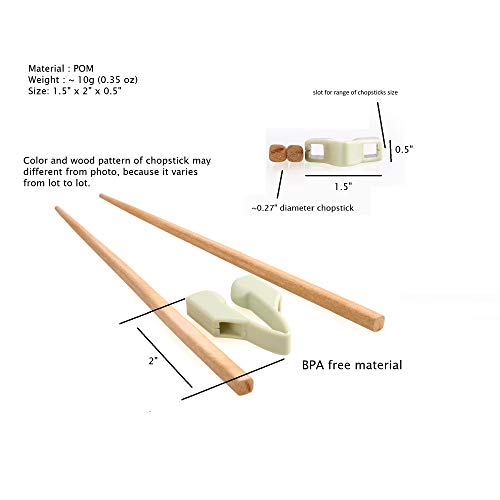 Senior ICare Chopstick Helper - Training Chopsticks for Adults, Beginners, Trainers or Learners, Right or Left Handed - Non-Slip, Reusable, Replaceable - Image 5