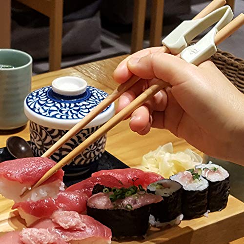 Senior ICare Chopstick Helper - Training Chopsticks for Adults, Beginners, Trainers or Learners, Right or Left Handed - Non-Slip, Reusable, Replaceable - Image 3