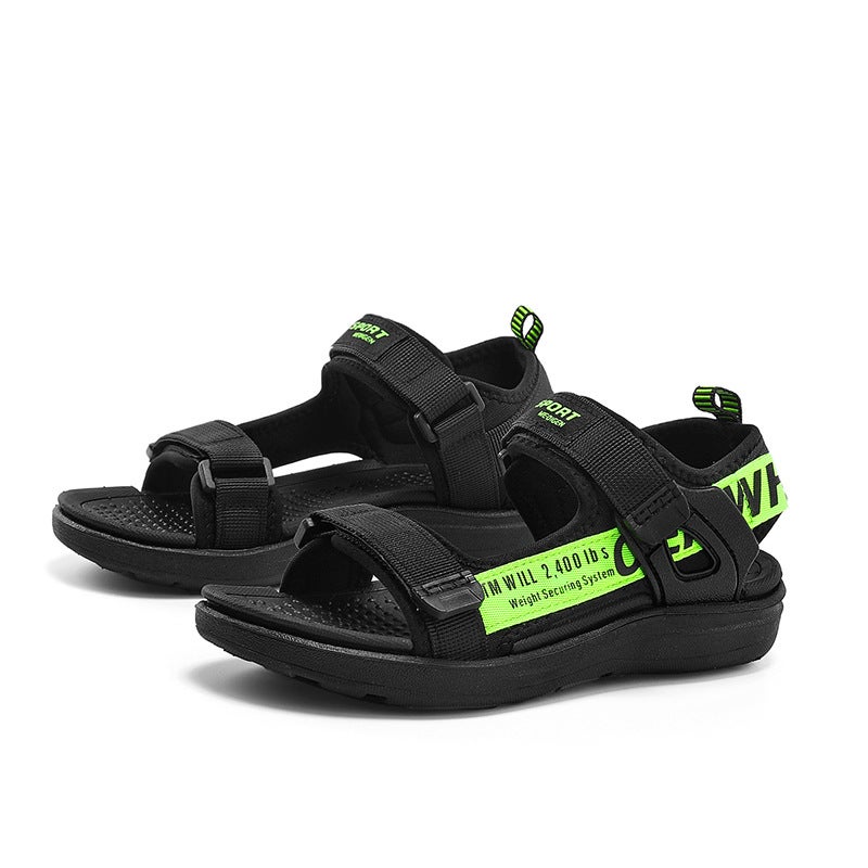 Open Toe Large Children'S Shoes Children'S Sandals Korean Casual Boys Beach Shoes Jinjiang Shoes Non-Slip - Image 1