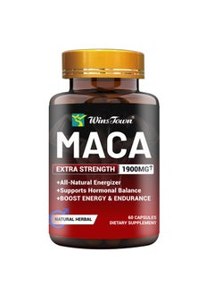 Wins Town Maca extra strength supports balance boost energy Dietary Supplement, - 60  Capsules  - Image 5