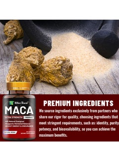 Wins Town Maca extra strength supports balance boost energy Dietary Supplement, - 60  Capsules  - Image 2
