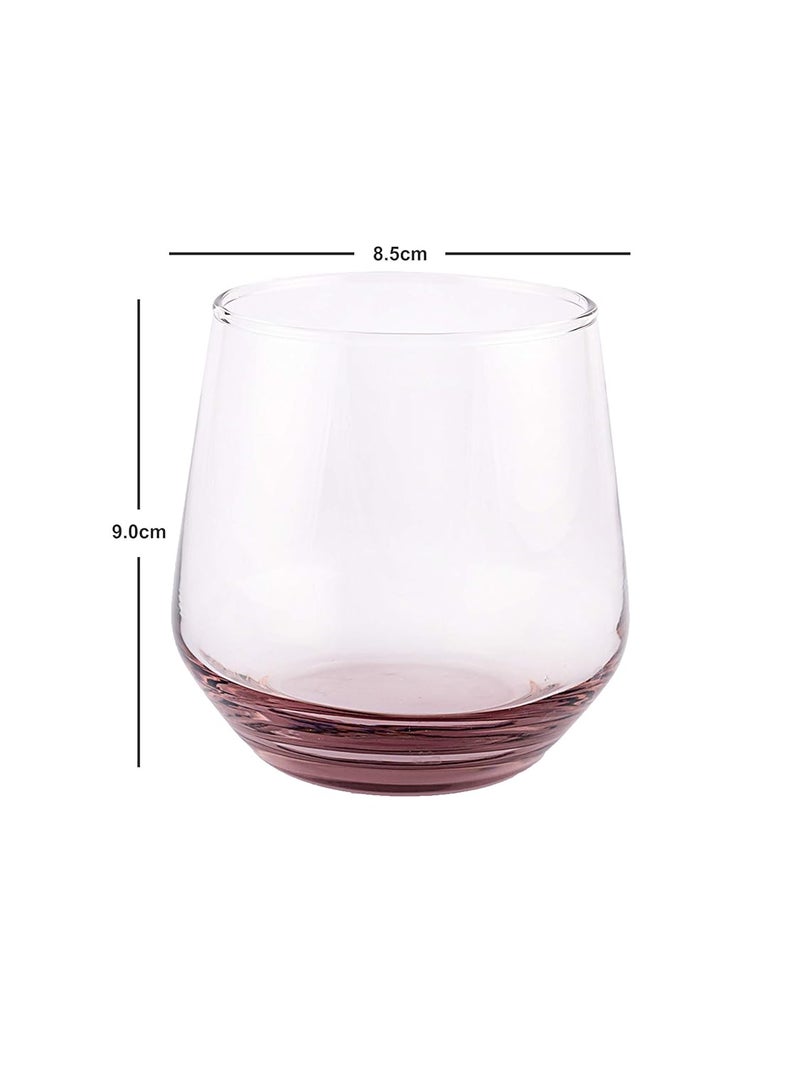 Goodhomes Juice Cold Drink Dark Red Color Glass Set of 6 Pieces 360 ML - Image 3