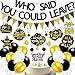 Freesdai Black and Gold Goodbye Party Decorations Farewell Decor Balloons Who Said You Could Leave Banner Hanging Swirls Cupcake Topper Going Away Supplies - Image 3