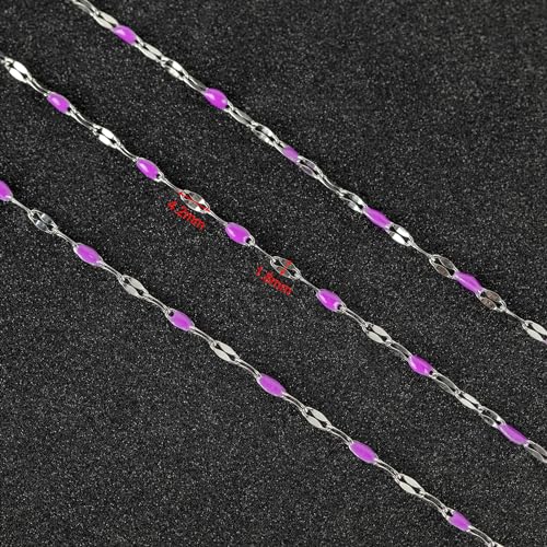 UMAOKANG 16.4 Feet Chains for Making Jewelry Stainless Steel Chain Roll with Jump Rings and Lobster Clasps Women Necklace Bracelet DIY Jewelry Findings - Image 3