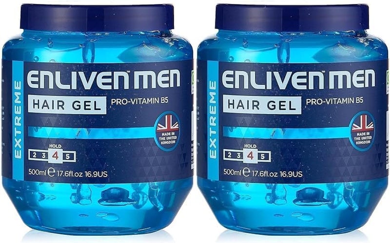 Enliven XL Extreme Blue Hair Gel 500 ml Pack of 2