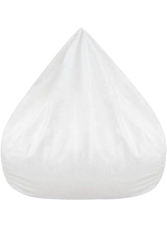 Harmony Home Classic Bean Bag Chair | Round Linen Fabric Bean Bag with Polystyrene Beads | Soft, Durable & Lightweight Seating for Home, Lounge, Bedroom & Living Room (XL Size, Red) - Image 2