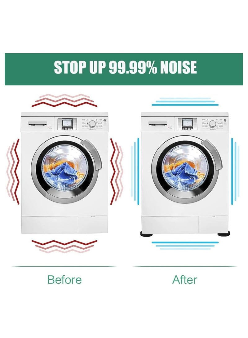 NANAO 20 Pack EVA Washer Shock Absorbing Pads, Home Appliance Silent Feet Mat, Anti-Slip Pads Floor Protectors for Washing Machine Refrigerator Dryer Treadmill, Reducing Noise, Wear and Vibration  - Image 3