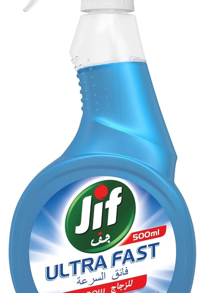 JIF Ultra Fast Glass Cleaner Spray - 500ml - Image 1