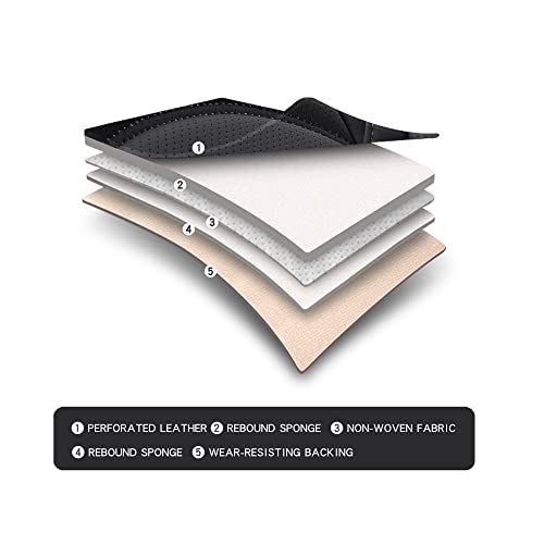 NS YOLO Full Coverage Car Seat Covers Universal Fit for Cars SUVs Pick-up Trucks with Waterproof Leatherette in Automotive Vehicle Interior Accessories (Black, Front Pair) - Image 4