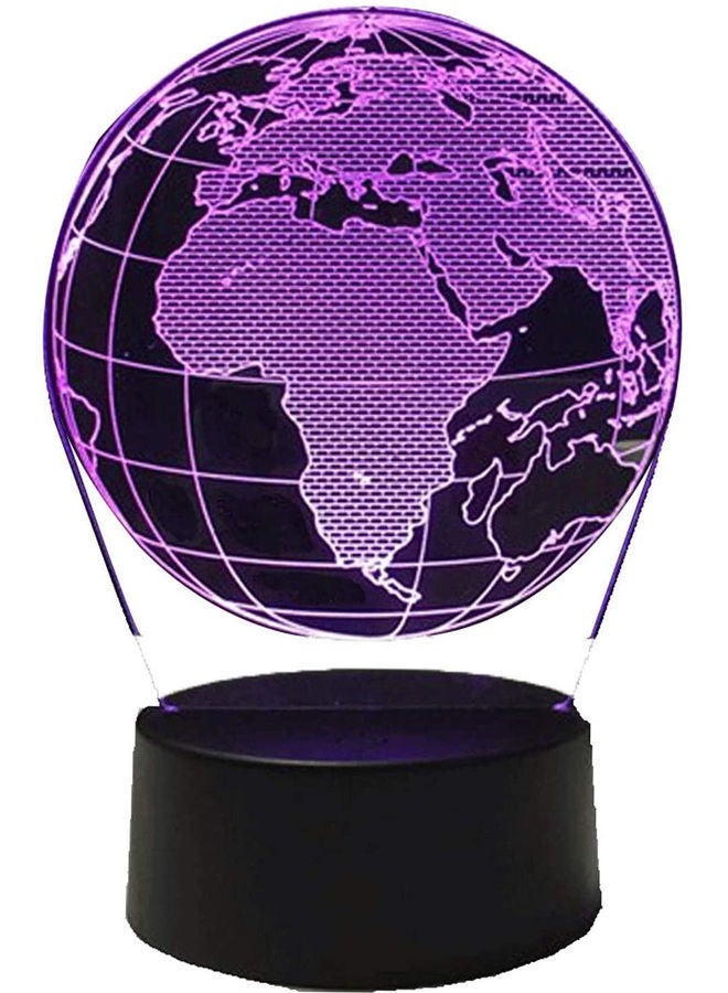 نيبمينينت مصباح ليلي يوضع بجانب السرير بتصميم ثلاثي الأبعاد على شكل كوكب الأرض. متعدد الألوان - Image 1