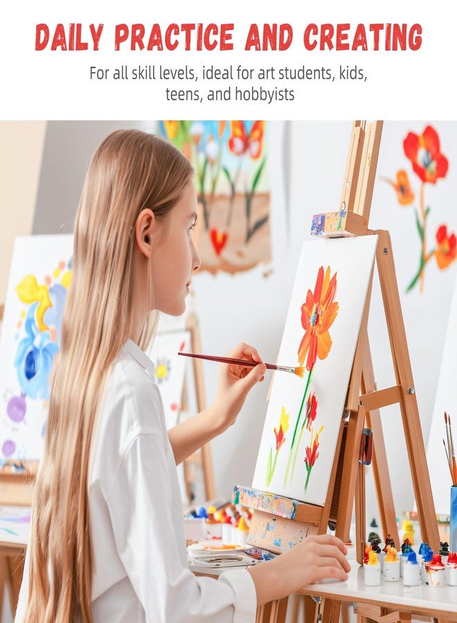 Simetufy Canvas Boards for Painting 8 x 10 inch, 24 Pack Flat Painting Canvas Panels, 8oz Gesso Primed Acid-Free 100% Cotton for Acrylic, Oil Watercolor Paint - Image 2