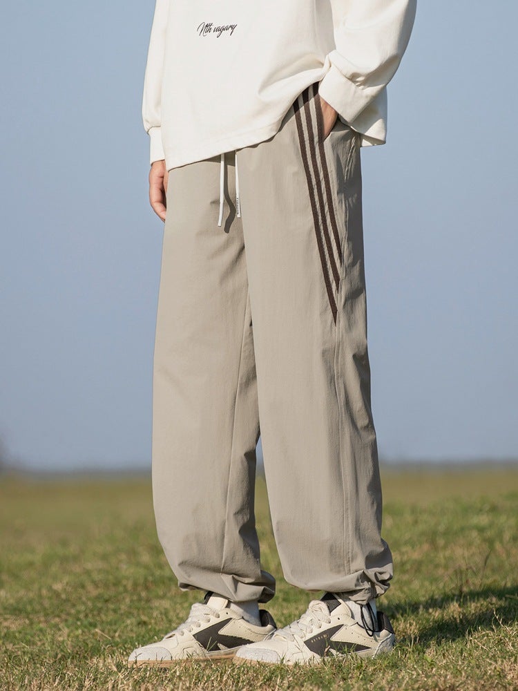 New 75D Double Line Plaid Four-Sided Casual Trousers Waterproof Windproof Casual Pants Couple Outdoor Rush Pants - Image 2