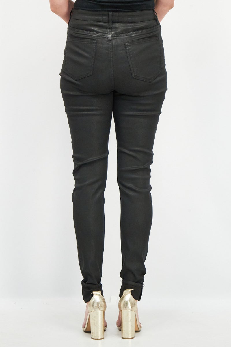 Asos Design Women Tall Fit Plain Stretchable Jeans, Black - Image 3