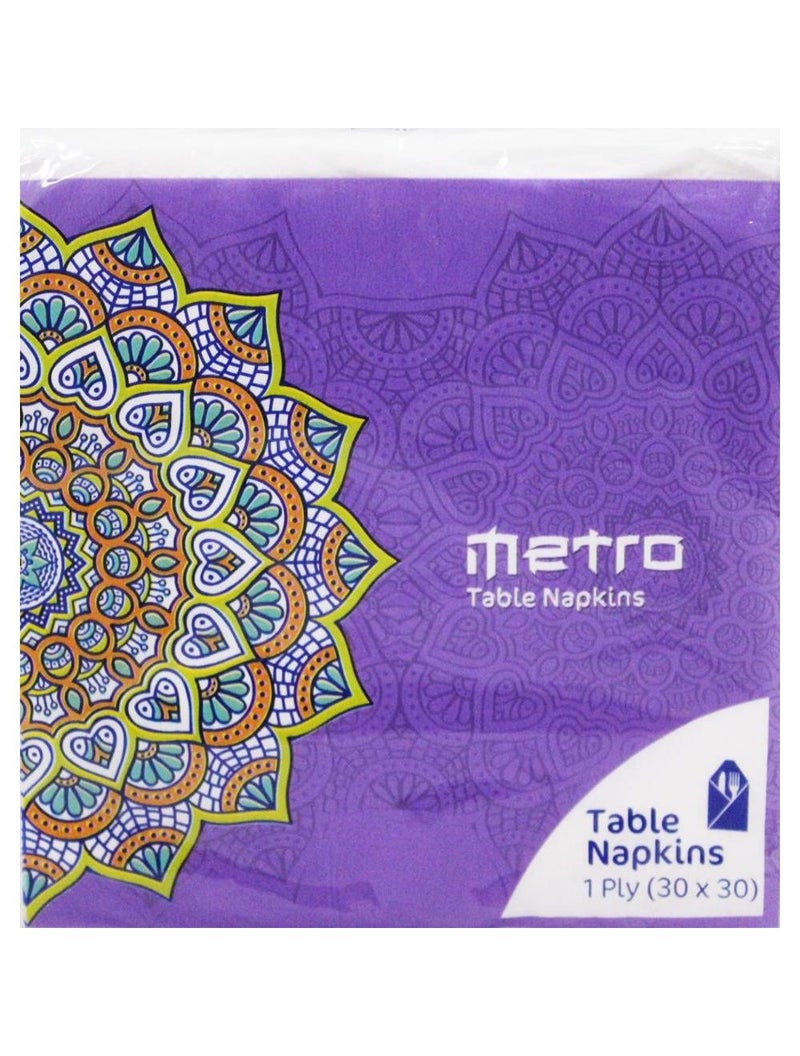 LTR Metro Table Napkin Tissue 1 Ply(30x30) MET-F030E21009 - Image 2