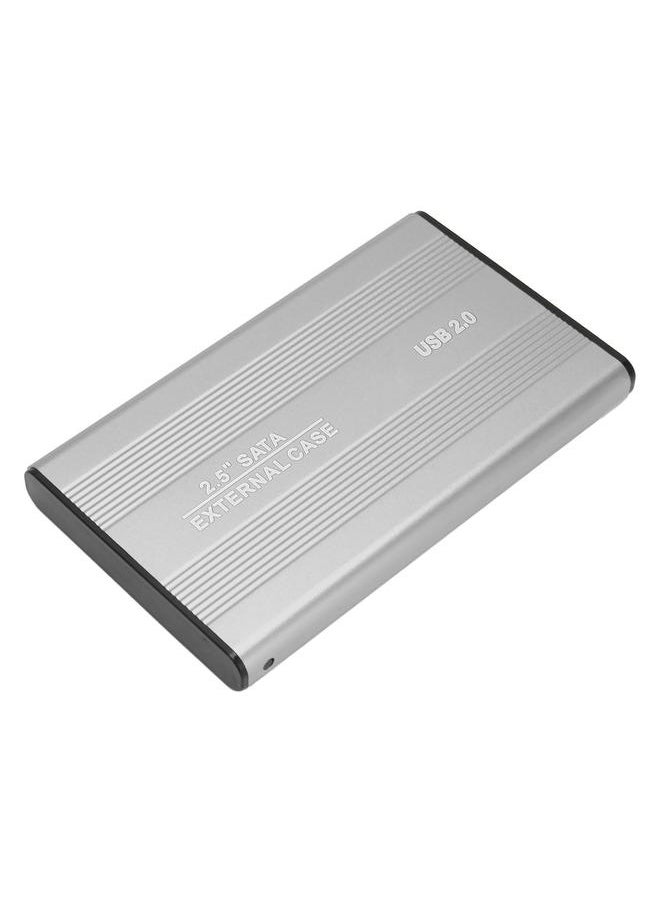 Thoraya 2.5 Inch Portable Metal External Hard Drive USB2.0 Ultra-thin External Hard Drive Silver 320GB  - Image 2
