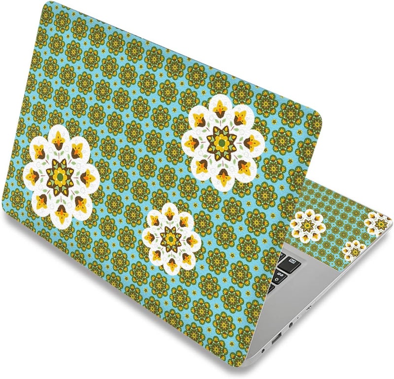 Laptop Skin Sticker Decal,12" 13" 13.3" 14" 15" 15.4" 15.6 inch Laptop Skin Sticker Cover Art Decal Protector Notebook PC (Flowers)