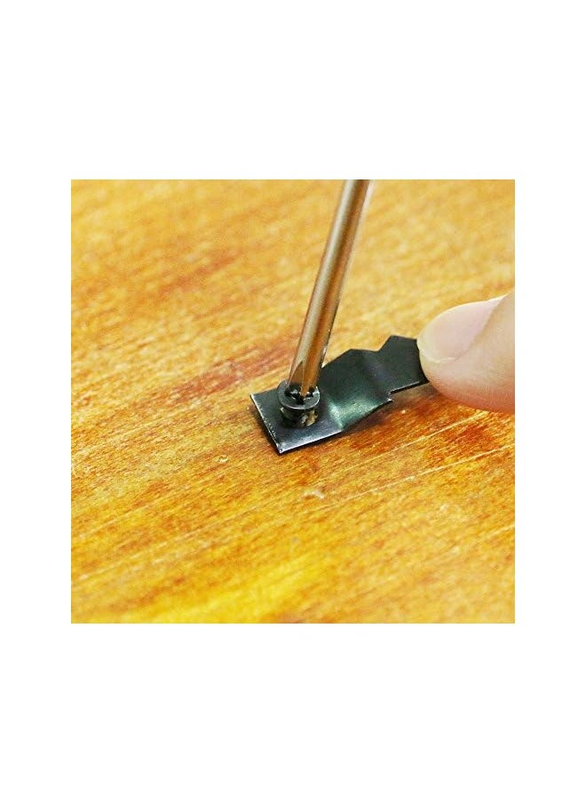 Generic - Generic 120 Pcs Sawtooth Picture Frame Hanging Hangers Double Hole with Screws, for Home Decoration Creative Picture Frame Hanging (Black) - Image 1