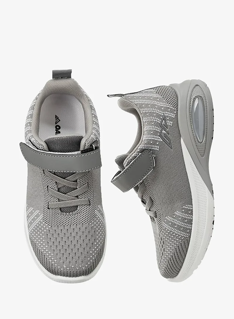 Oaklan by Shoexpress GREY Girls Hook & Loop Sneakers for Women | Best Price UAE