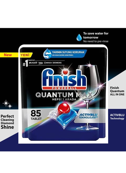 Finish QUANTUM MAX Dishwasher 85 Tablet