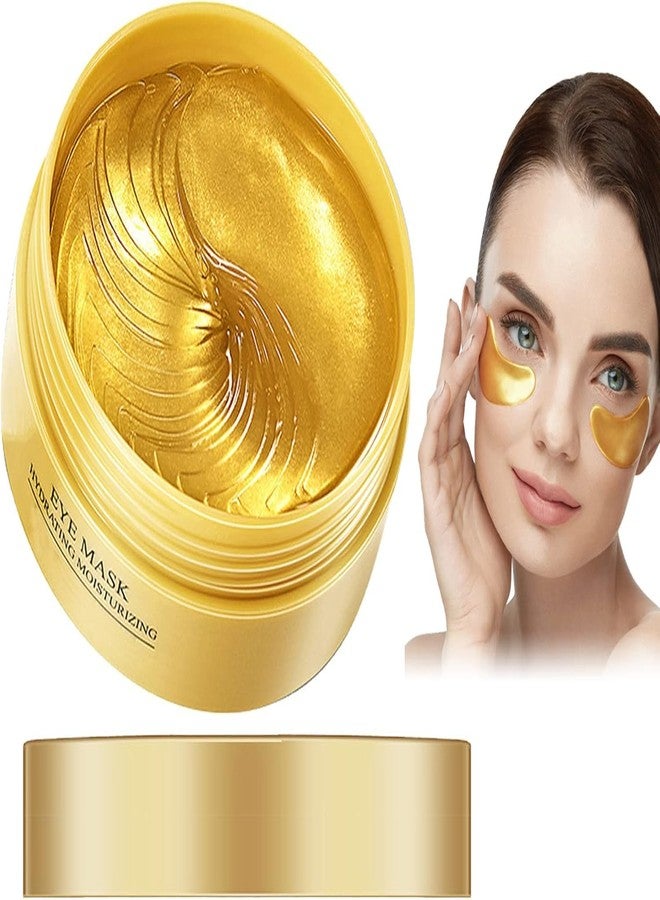 ZTOCOZ 60 Pcs Under Eye Mask for Dark Circles, Puffiness, Eye Bags, Wrinkles, 24k Gold Under Eye Patches for Puffy Eyes with Collagen - Skincare Eye Patch Treatment Masks for Women and Men - Image 1