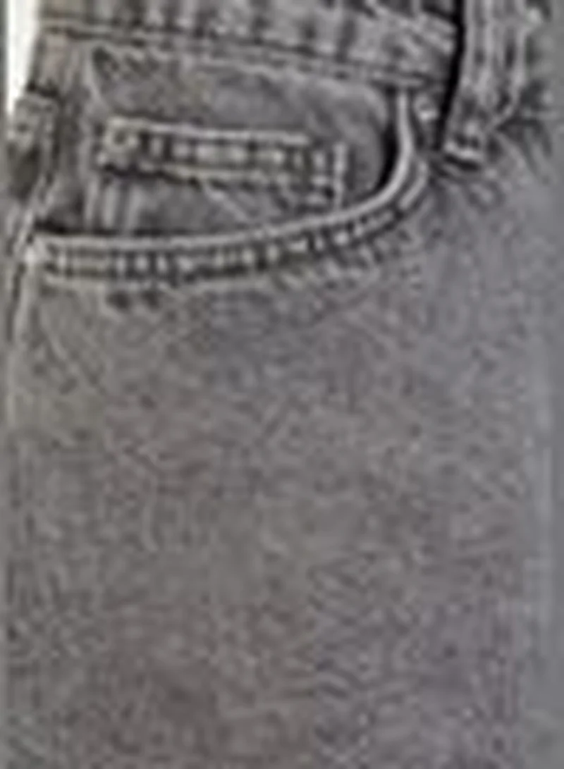 trendyol Gray Denim 100% Cotton Shorts & Bermuda TBESS23SR00030
