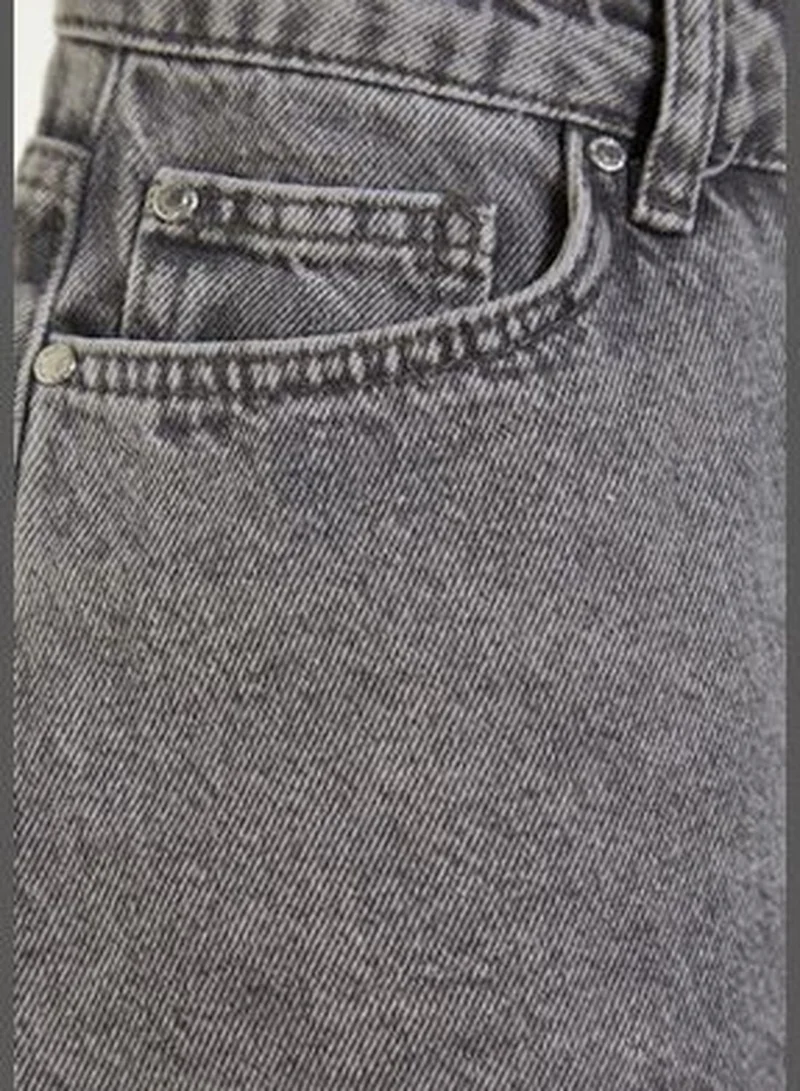 trendyol Gray Denim 100% Cotton Shorts & Bermuda TBESS23SR00030