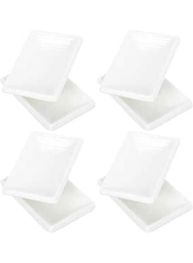 SUPVOX 4Pcs 3 Inch Ceramic Mini Soy Sauce Dishes For Sushi Hotpot - Image 1