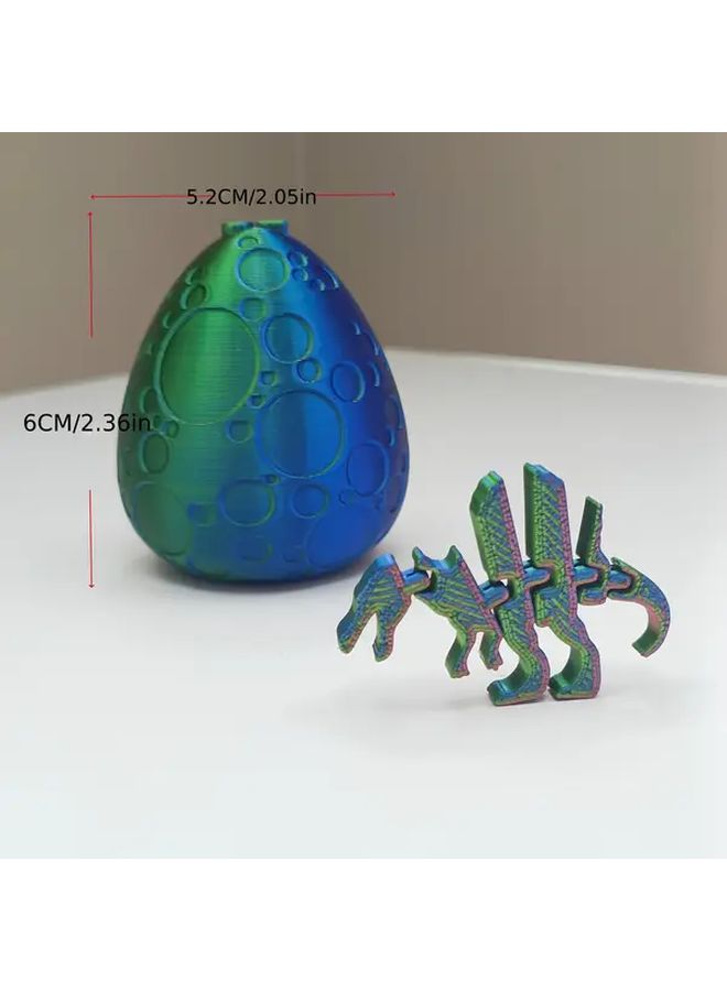 3D Printed Surprise Eggs with Multi Color Gradient Dinosaur Figures Educational Props - Image 2