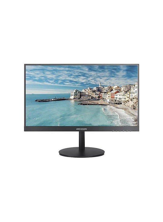 هيك فيجن شاشة هيك فيجن DS-D5022FN-C مقاس 22 بوصة بإضاءة خلفية LED، شاشة بدون حدود مناسبة لجميع الاستخدامات وكاميرات مراقبة الكمبيوتر والبلاي ستيشن، مع مدخلين VGA وHDMI، دقة Full HD 1920x1080 - Image 1