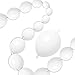 JINUPHION 100 Pcs Quick Link Balloons White 10 inch Latex Linking Balloons for Balloon WallArchesChains Birthday Party Wedding Anniversary Graduation Arch Party Decor white - Image 2