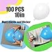JINUPHION 100 Pcs Quick Link Balloons White 10 inch Latex Linking Balloons for Balloon WallArchesChains Birthday Party Wedding Anniversary Graduation Arch Party Decor white - Image 4
